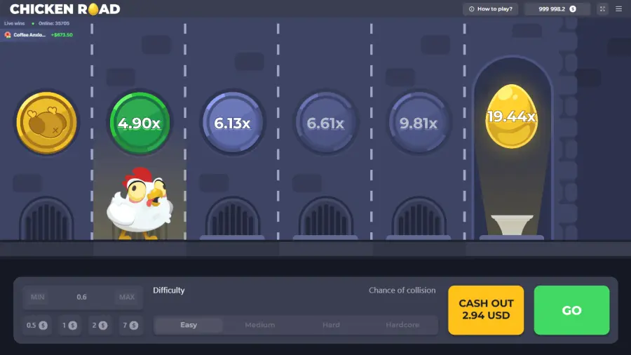 chicken road — banner principale su SpiNight Casino
